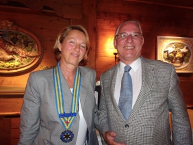 Cornelia Frautschi Präsidentin (2018/19) und Pascal Rey (Präsident 2017/18)